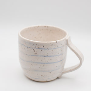 mug with blue lines