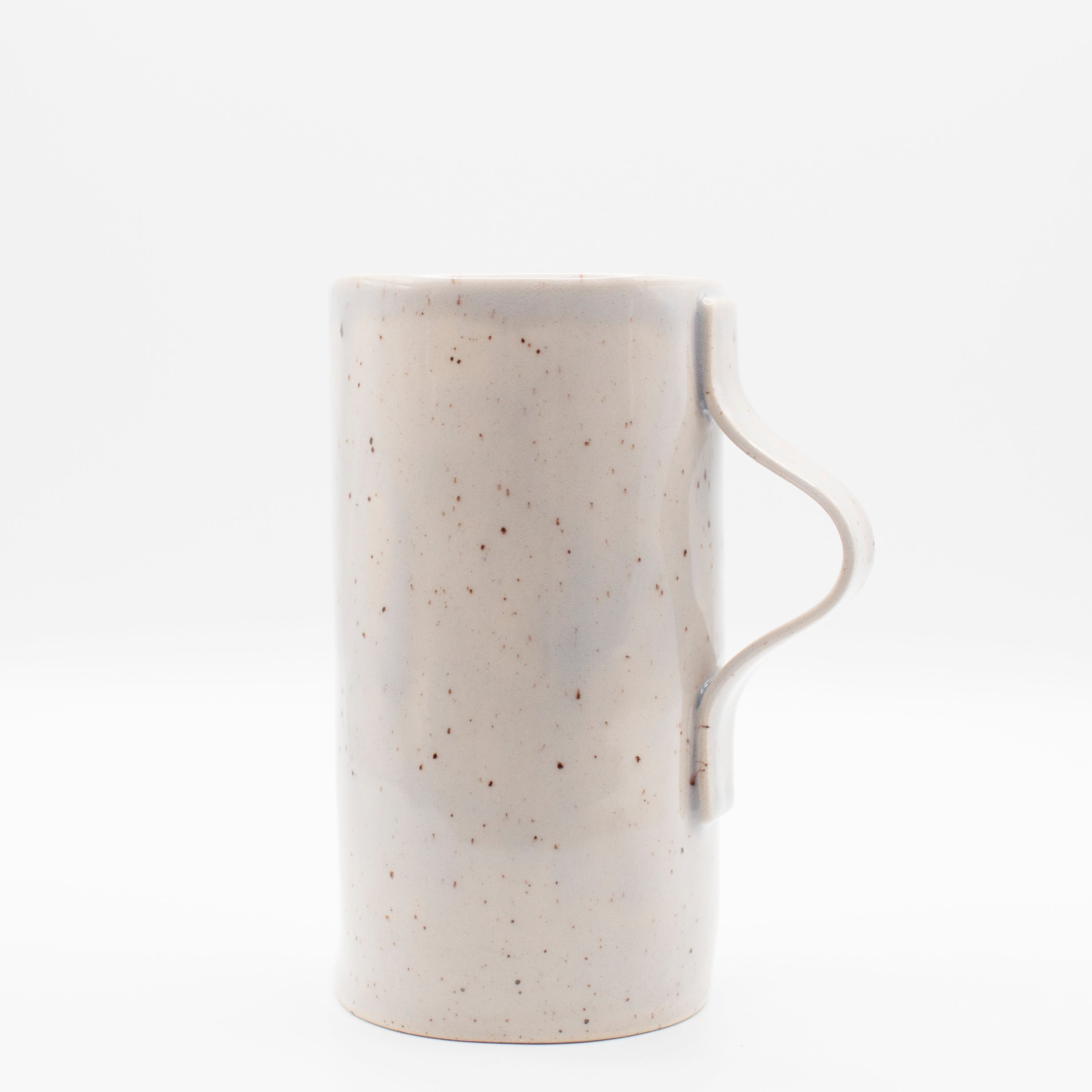 soft blue speckled mug