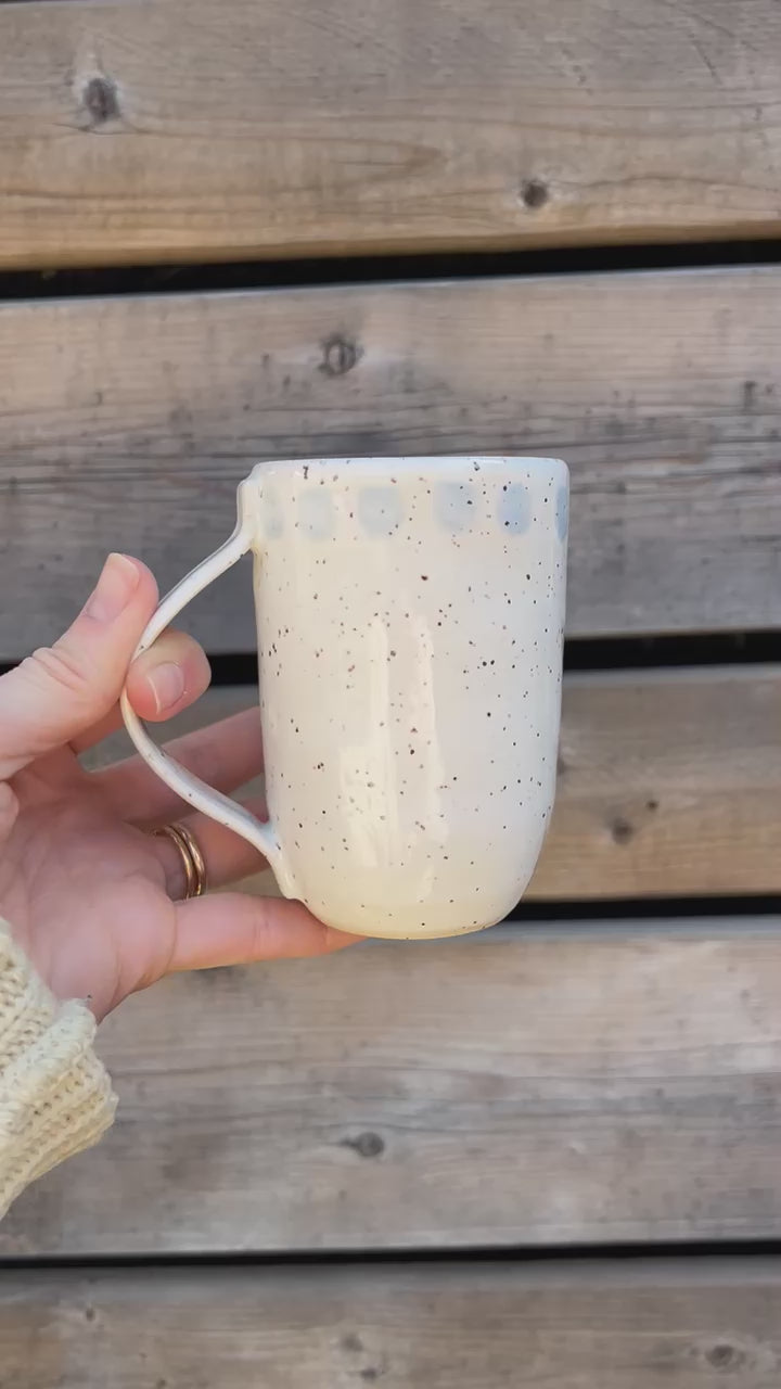 mug with blue dash