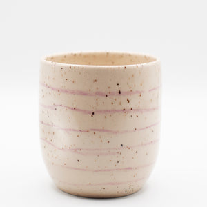 cup with purple lines